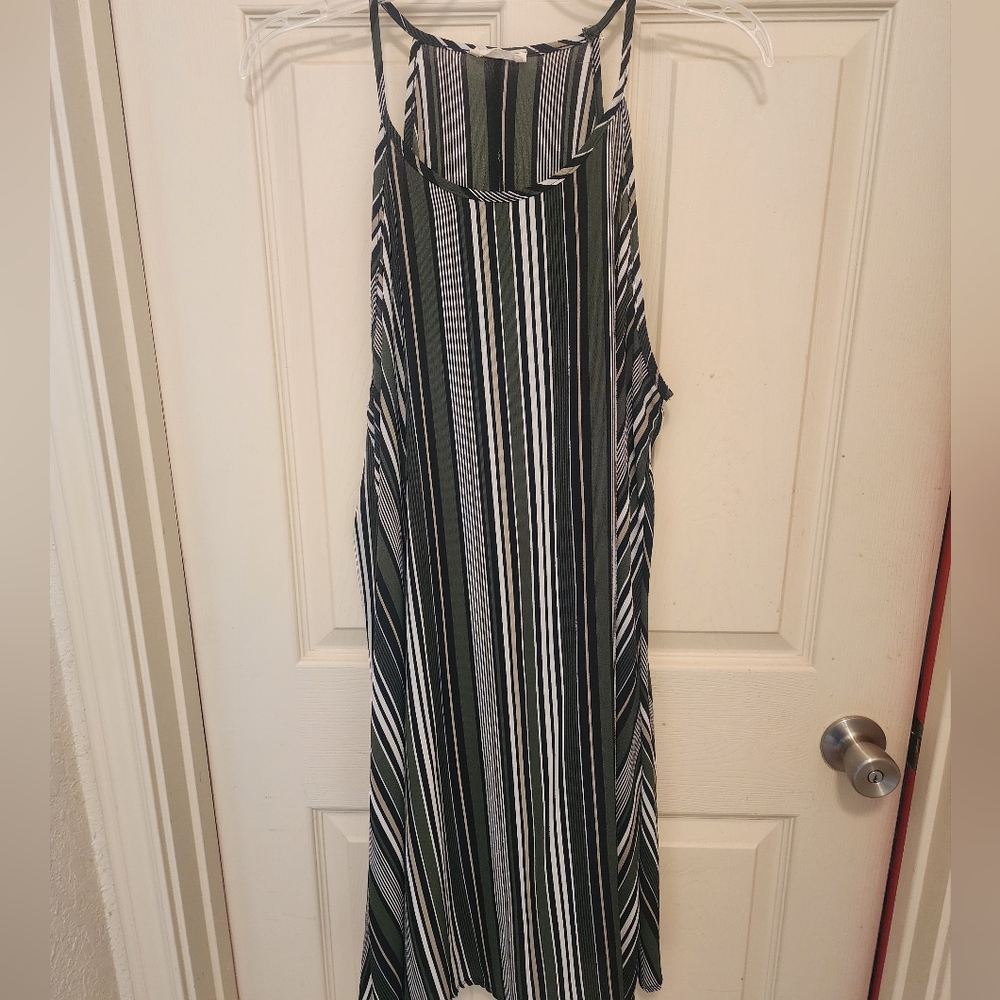 Striped Sleeveless Dress